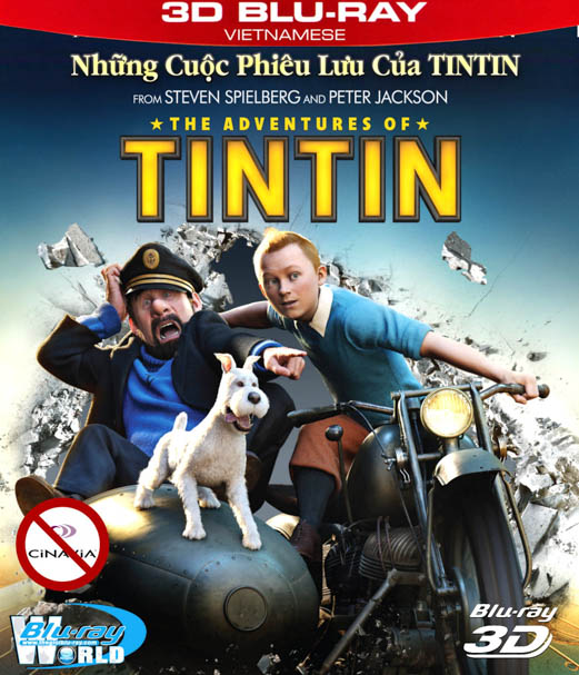 Z118. The Adventures of Tintin  - CUỘC PHIÊU LƯU CỦA TIN TIN 3D50G (DTS-HD MA 5.1) nocinavia